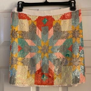 Marciano sequins mini skirt. Multicolored